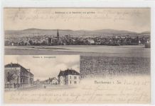 Reichenau in Sachsen - Bogatynia / Kreis Görlitz - Zgorzelec. Parthie beim Amtsgericht gelaufen. Marke entfernt. Leicht fleckig, sonst gut erhalten