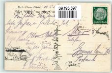 Nachtaufnahme AK Dampfer Monte Olivia 1936 Foto AK