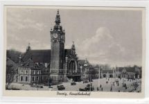 Danzig / Gdansk, Partie am Hauptbahnhof ungelaufen Gute Erhaltung.
