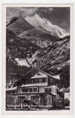 Heiligenblut mit Hotel Glocknerwirt gelaufen, Marke entfernt, ungelaufen handschriftliches Datum von 1947. Gute Erhaltung.
