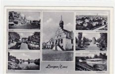 Lingen mit 7 Abbildungen gelaufen, mit Marke und Stempel von 1957. Gute Erhaltung.