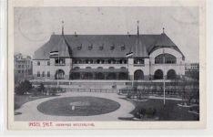Westerland a. Sylt mit Kurhaus gelaufen, 1918. Leichter Stempeldurchdruck, kleiner Knick oben rechts, leicht fleckig, sonst gut erhalten
