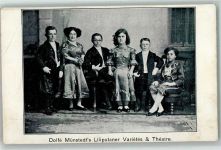 Dolfe Münstedt Truppe Variete & Theater AK Liliputaner Gebrauchsspuren