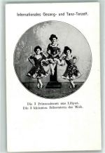 Die 3 Prinzessinnen , die kleinsten Schwestern der Welt AK Liliputaner