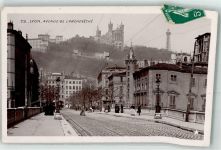 69000 Lyon 1910 - Avenue de L Archeveche Turm Laterne Gleise