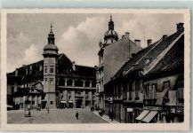Maribor Marburg a.Drau - Burgplatz Litfaßsäule