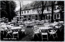 63263 W6078 Neu-Isenburg - Gasthaus Hotel Forsthaus Gravenbruch Garten mit Terasse