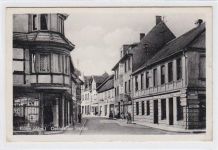 Oebisfelder Straße in Klötze (Altm.) gelaufen. Marke entfernt. Kleine Knicke an den Ecke n unten links und rechts, sonst gut erhalten.
