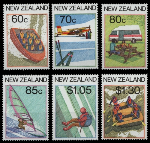 Neuseeland 1987 - Mi-Nr. 978-983 ** - MNH - Tourismus