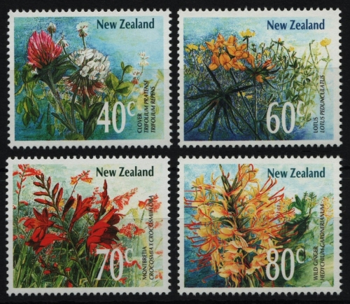 Neuseeland 1989 - Mi-Nr. 1062-1065 ** - MNH - Blumen / Flowers