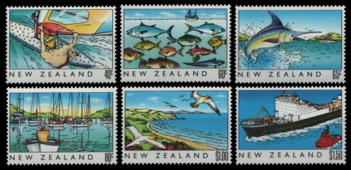 Neuseeland 1989 - Mi-Nr. 1088-1093 ** - MNH - Das Meer