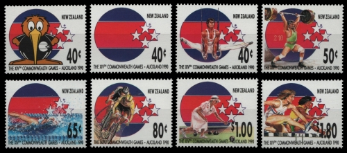 Neuseeland 1989 - Mi-Nr. 1094-1101 ** - MNH - Commonwealth Spiele