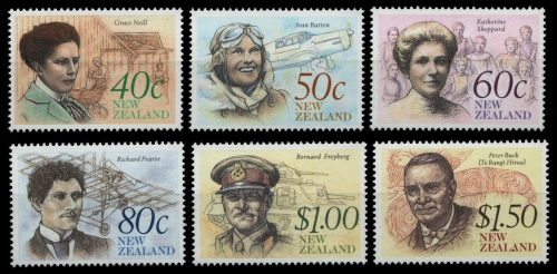 Neuseeland 1990 - Mi-Nr. 1116-1121 ** - MNH - Persönlichkeiten