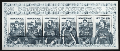 Neuseeland 1990 - Mi-Nr. Block 27 ** - MNH - 150 Jahre Briefmarken