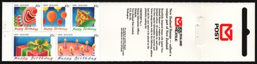 Neuseeland 1991 - Mi-Nr. 1185-1189 ** - MNH - Markenheft - Grußmarken