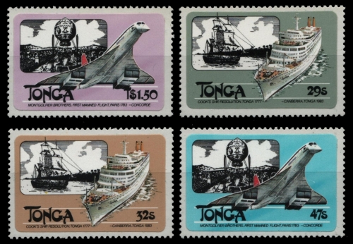 Tonga 1983 - Mi-Nr. 842-845 ** - MNH - Transport