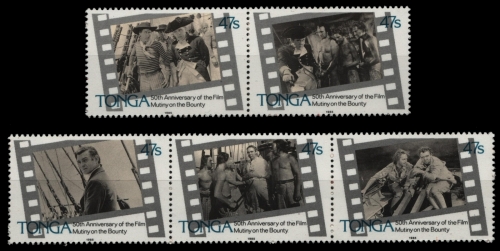 Tonga 1985 - Mi-Nr. 919-923 ** - MNH - Meuterei auf der Bounty