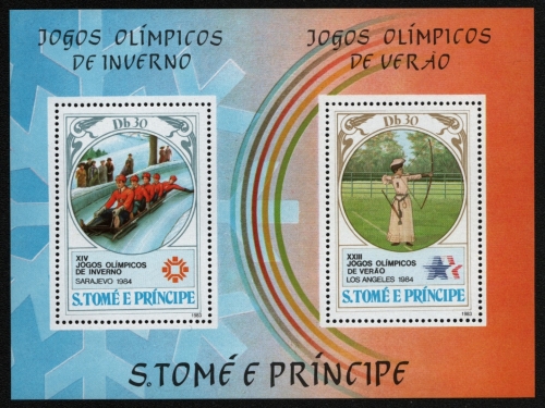 São Tomé & Príncipe 1983 - Mi-Nr. Block 142 A ** - MNH - Olympia Los Angeles