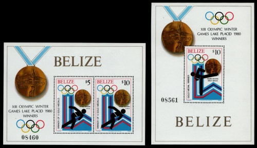 Belize 1980 - Mi-Nr. Block 20-21 ** - MNH - Olympia Lake Placid