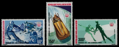 Benin 1976 - Mi-Nr. 46-48 ** - MNH - Olympia Innsbruck