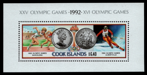 Cook-Inseln 1991 - Mi-Nr. Block 202 ** - MNH - Olympia Barcelona