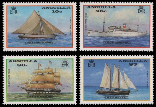 Anguilla 1986 - Mi-Nr. 719-722 ** - MNH - Schiffe / Ships