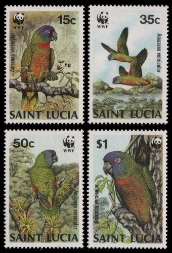 St. Lucia 1987 - Mi-Nr. 909-912 ** - MNH - Vögel / Birds