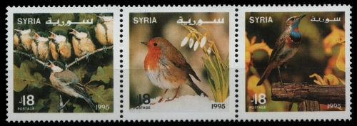 Syrien 1995 - Mi-Nr. 1953-1955 ** - MNH - Vögel / Birds