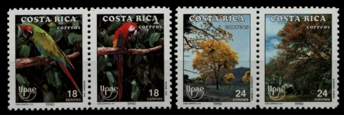 Costa Rica 1990 - Mi-Nr. 1381-1384 ** - MNH - Vögel / Birds