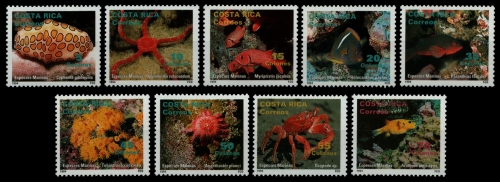 Costa Rica 1994 - Mi-Nr. 1430-1438 ** - MNH - Meerestiere / Marine life