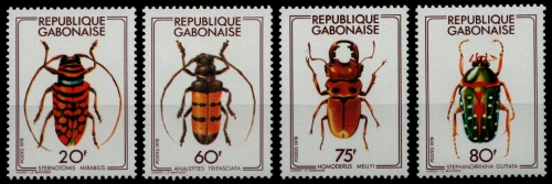 Gabun 1978 - Mi-Nr. 662-665 ** - MNH - Käfer / Beetles