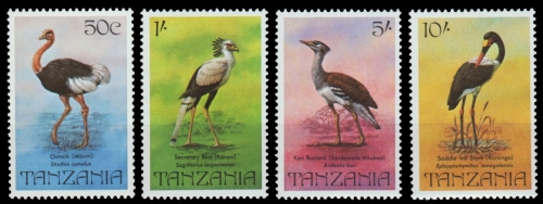 Tansania 1982 - Mi-Nr. 193-196 ** - MNH - Vögel / Birds
