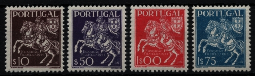 Portugal 1944 - Mi-Nr. 665-668 ** - MNH - Pferde / Horses