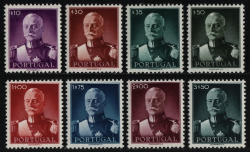 Portugal 1945 - Mi-Nr. 681-688 ** - MNH - Präsident Carmona