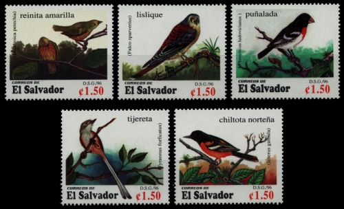 El Salvador 1996 - Mi-Nr. 2028-2032 ** - MNH - Vögel / Birds