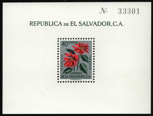 El Salvador 1960 - Mi-Nr. Block 6 ** - MNH - Blumen / Flowers