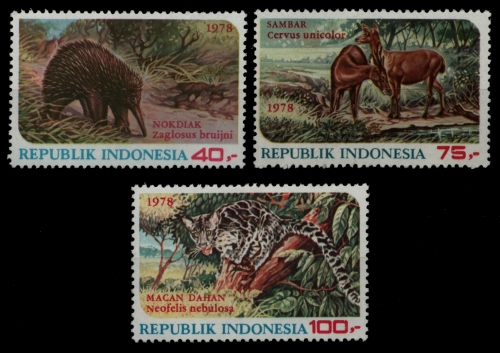Indonesien 1978 - Mi-Nr. 908-910 ** - MNH - Wildtiere / Wild animals