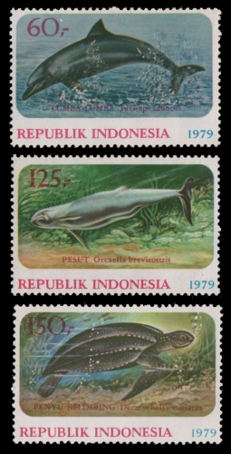Indonesien 1979 - Mi-Nr. 944-946 ** - MNH - Meeresbewohner / Marine life