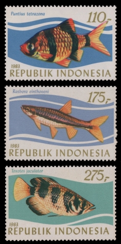 Indonesien 1983 - Mi-Nr. 1116-1118 ** - MNH - Fische / Fish
