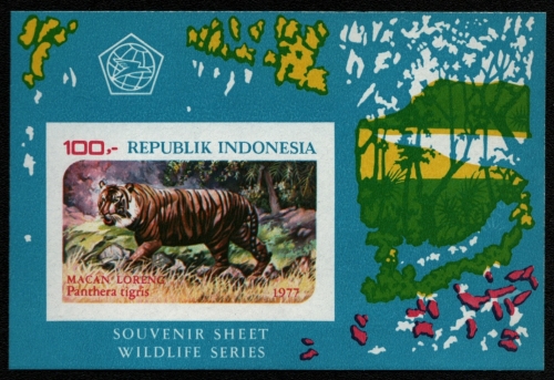 Indonesien 1977 - Mi-Nr. Block 25 B ** - MNH - Tiger