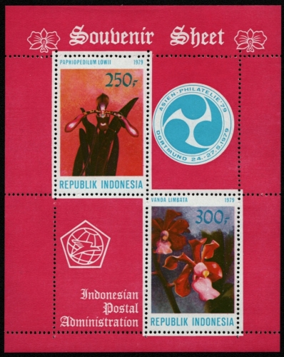 Indonesien 1979 - Mi-Nr. Block 30 ** - MNH - Orchideen / Orchids
