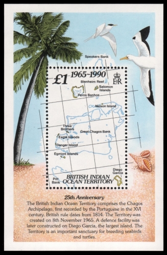 BIOT 1990 - Mi-Nr. Block 3 ** - MNH - 25 Jahre BIOT