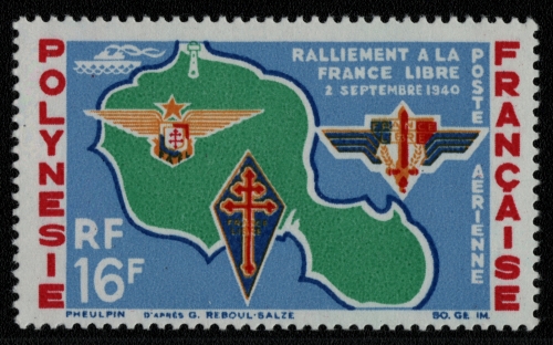 Franz. Polynesien 1964 - Mi-Nr. 37 ** - MNH - Freiheit Frankreichs
