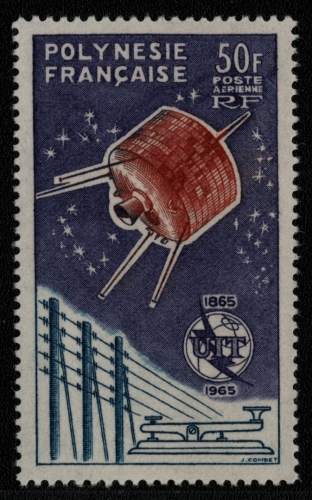 Franz. Polynesien 1965 - Mi-Nr. 44 ** - MNH - Raumfahrt / Space (I)