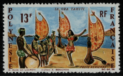 Franz. Polynesien 1966 - Mi-Nr. 62 ** - MNH - Folklore