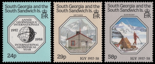 Süd-Georgien 1987 - Mi-Nr. 165-167 ** - MNH - Geophysikalisches Jahr