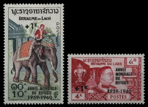 Laos 1960 - Mi-Nr. 103-104 ** - MNH - Weltflüchtlingsjahr