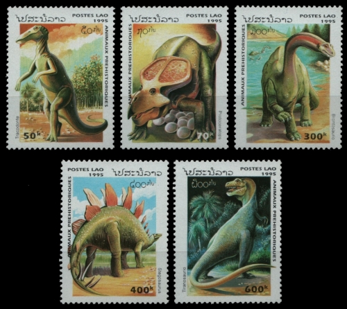 Laos 1995 - Mi-Nr. 1443-1447 ** - MNH - Prähistorische Tiere