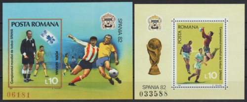 Rumänien 1981 - Mi-Nr. Block 184-185 ** - MNH - Fußball / Soccer