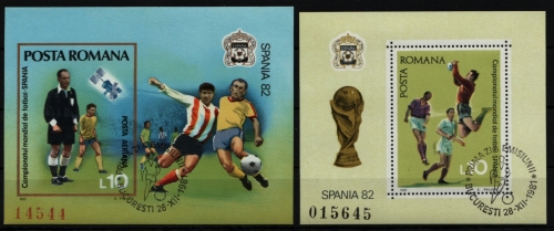 Rumänien 1981 - Mi-Nr. Block 184-185 gest / used - Fußball / Soccer